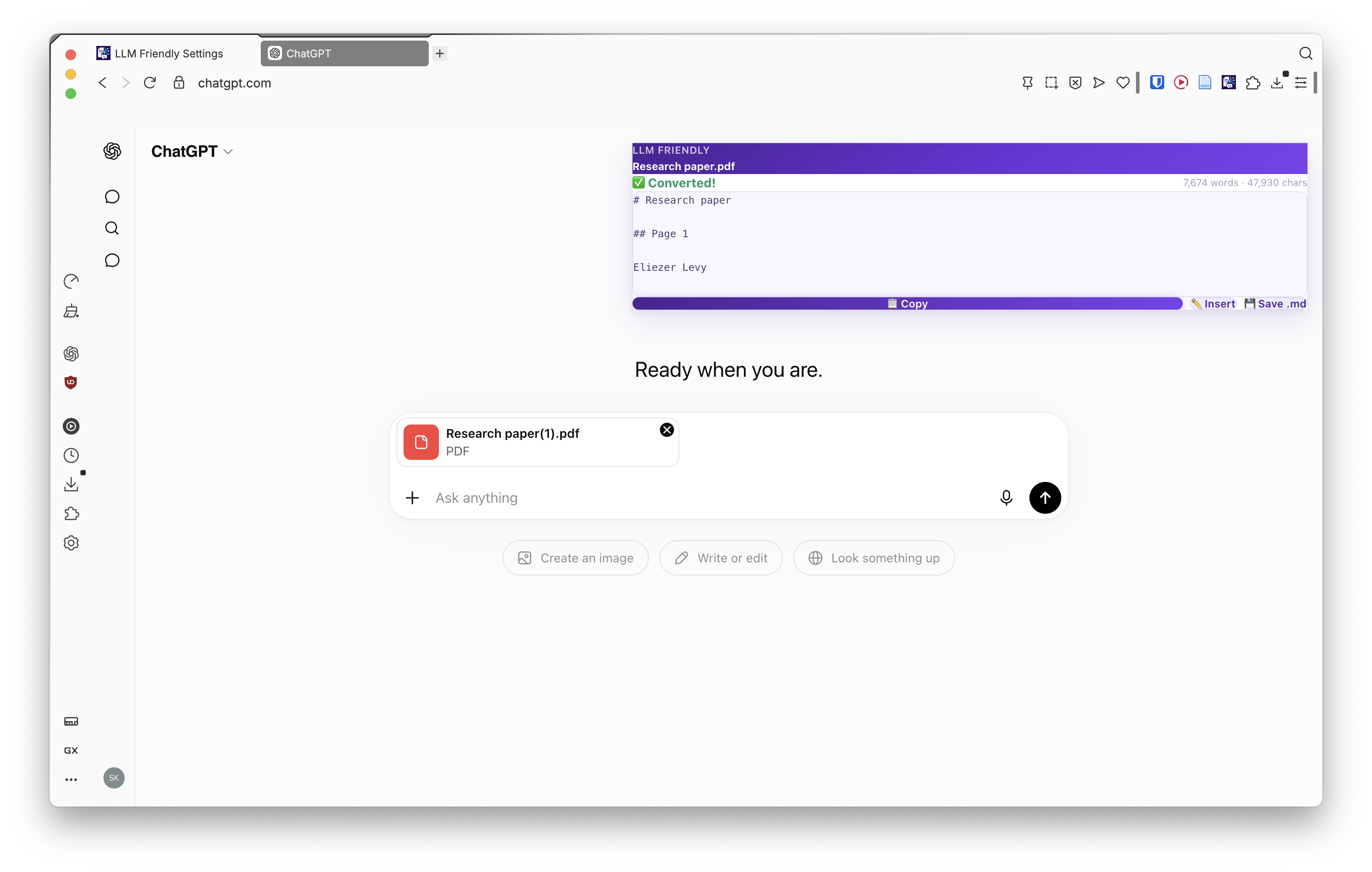 Step 2 — Converting